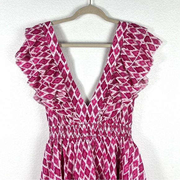 Playa Lucila Ruffle Mini Dress size M - Picture 2 of 9